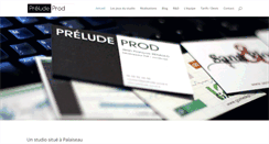 Desktop Screenshot of prelude-prod.fr