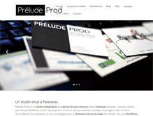 Tablet Screenshot of prelude-prod.fr